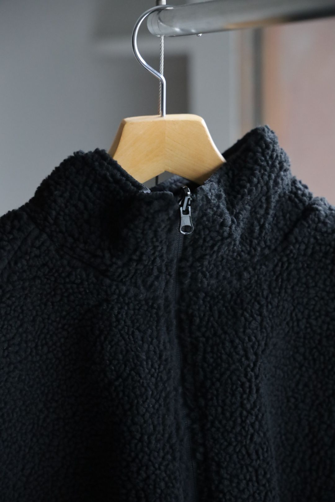 イズネスミュージック 25AW DUB REVERSIBLE FLEECE JACKET (IMP6_26_DBJK01)BLACK☆新作発売！