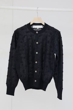 tao 26FW アルパカ混ドットジャガードカーディガン(TR-N018-051-1)BLACK☆9月4日(金)発売！