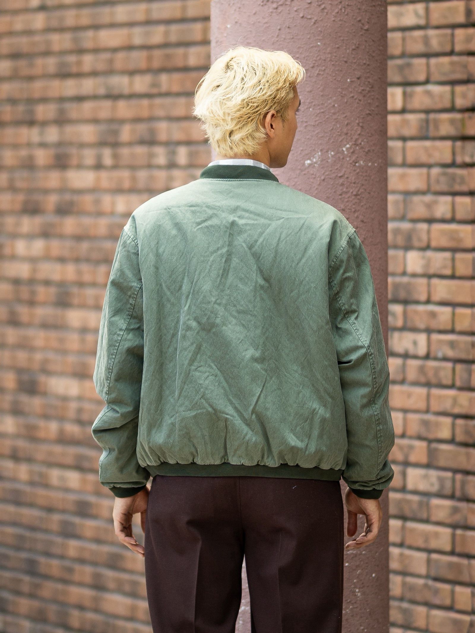 A.PRESSE 新作Vintage Silk Air Force Jacket