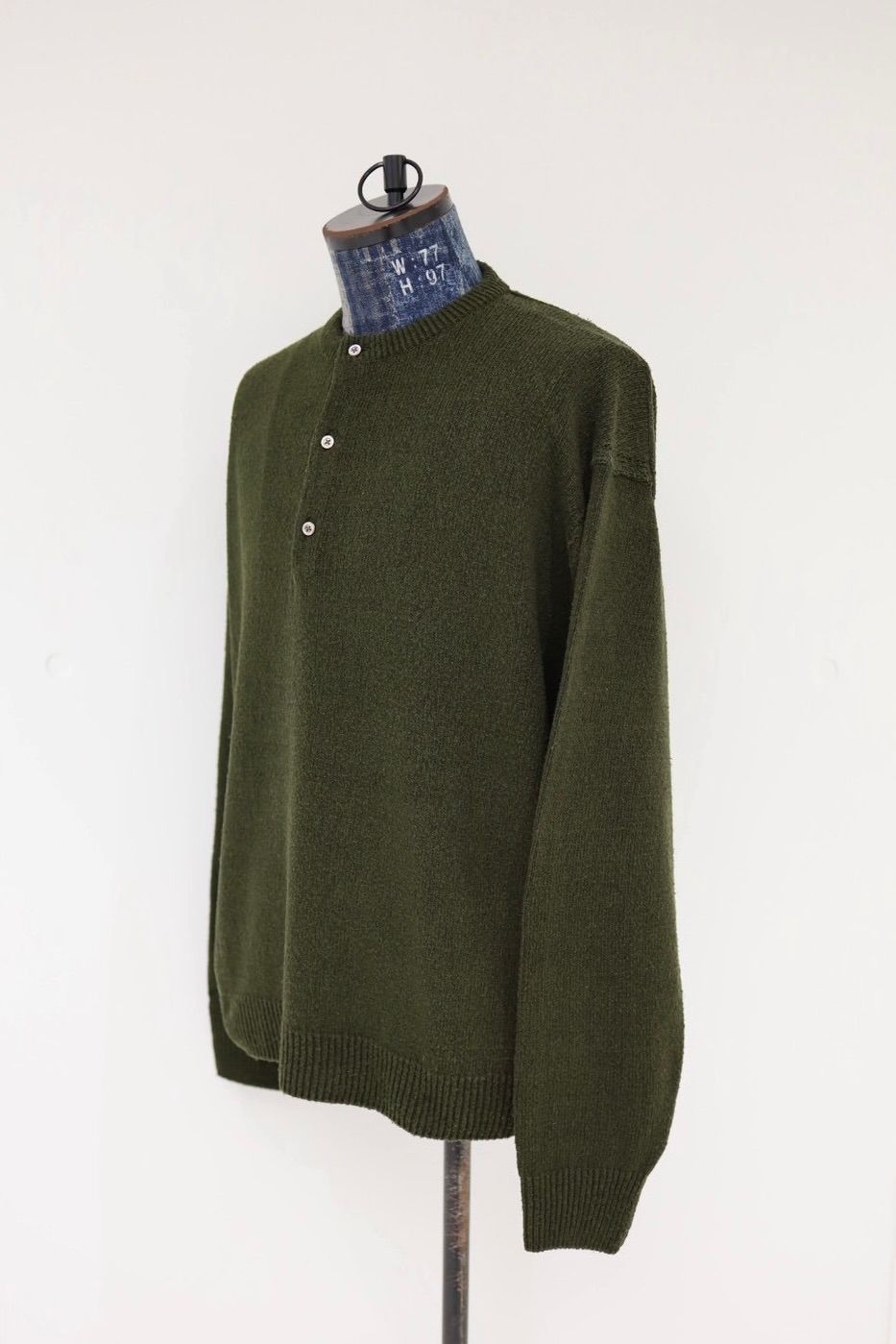アプレッセ 2026 STYLE1 Washed Silk Nep Henry Neck Sweater(26SAP-03-08)OLIVE☆1月10日(土)発売！