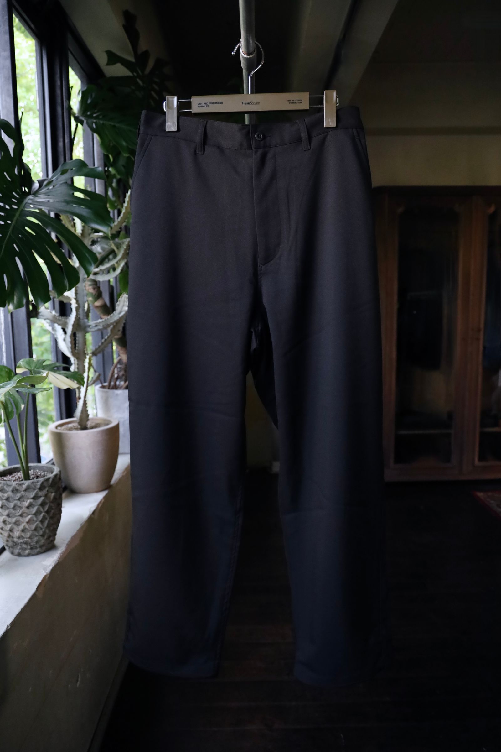 フレッシュサービス WOOLY TWILL TROUSERS(FSC243-40178)BLACK
