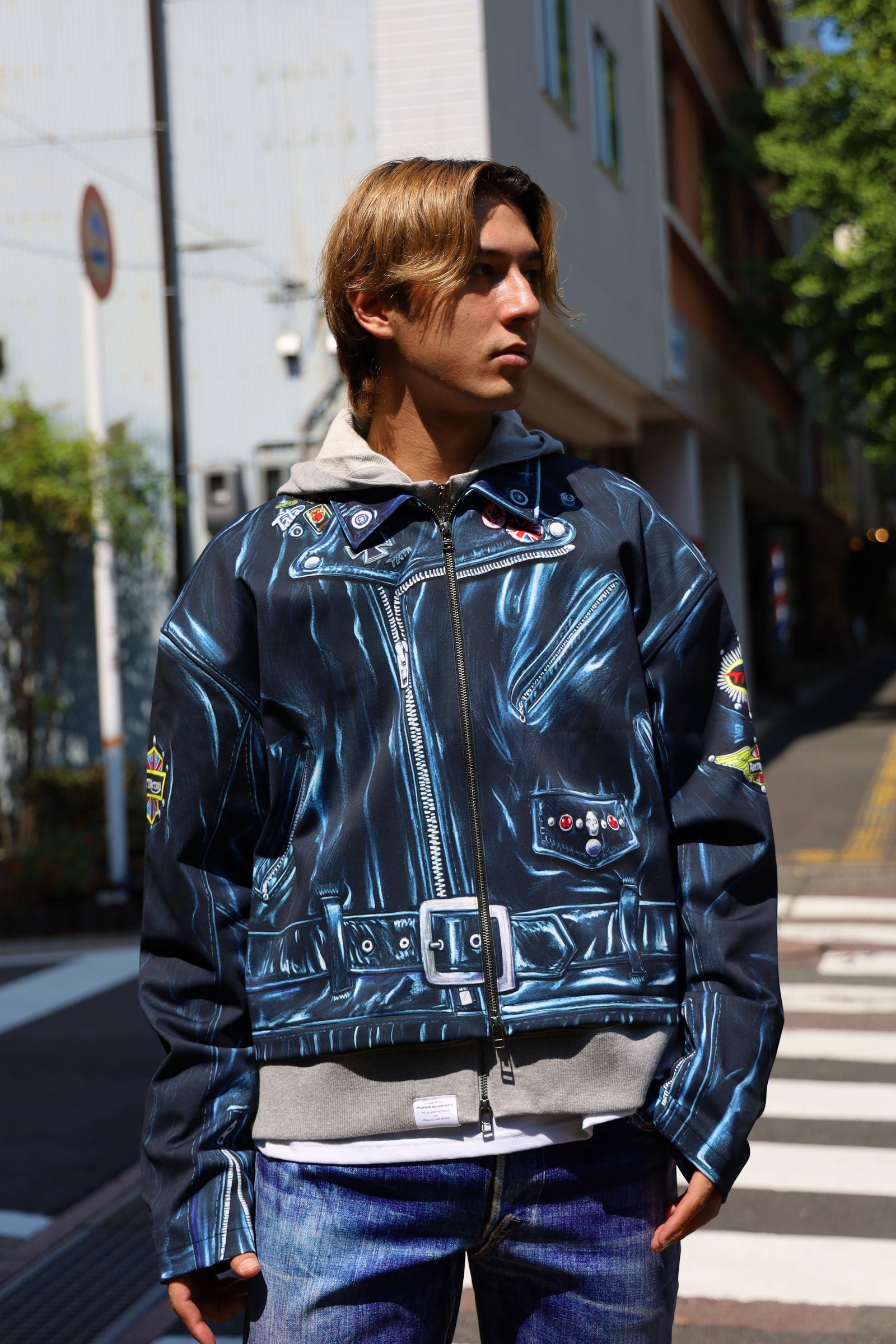 TALKING ABOUT THE ABSTRACTION - トーキングアバウト ジ アブストラクション 絵画PRINT LAYERED  PARKA(NPT-J-003A) | mark