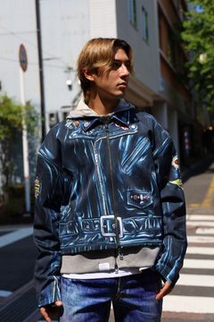 TALKING ABOUT THE ABSTRACTION 絵画PRINT LAYERED PARKA スタイル