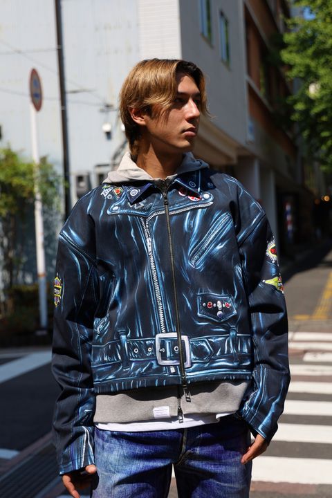 TALKING ABOUT THE ABSTRACTION 絵画PRINT LAYERED PARKA スタイル