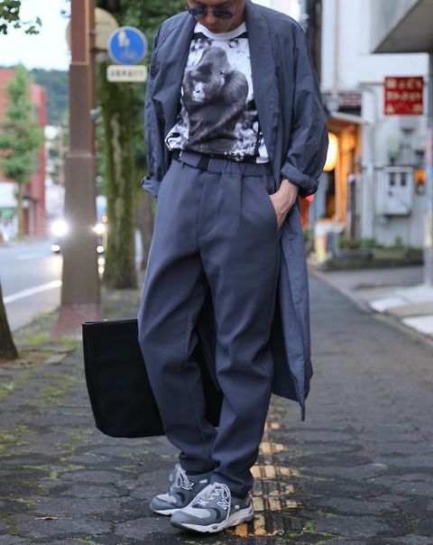 Graphpaper Garment Dyed Shop Coat & Triple Cloth Slim Chef pants Mix style.2020.8.22.