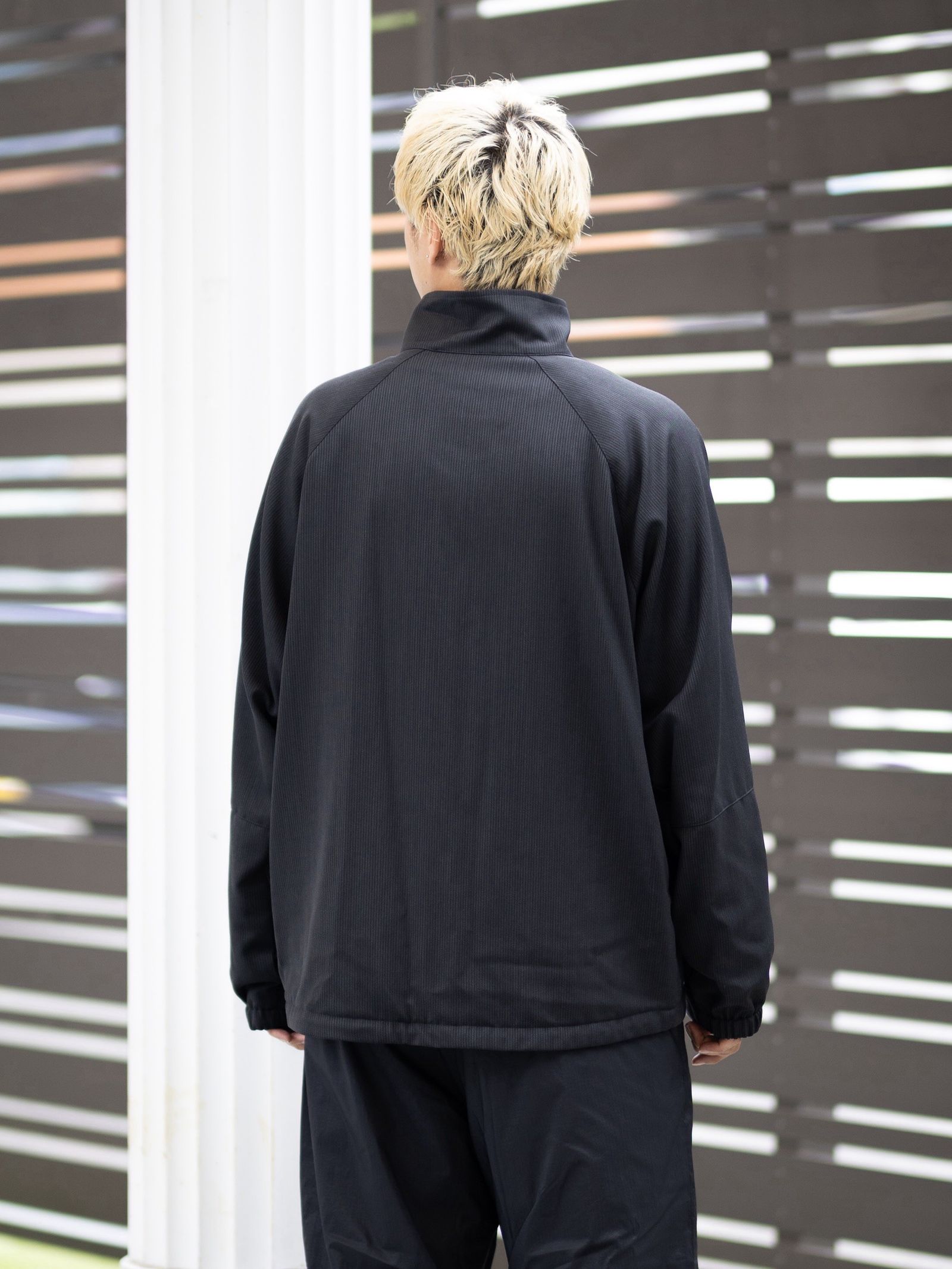 Graphpaper Melange Pique Zip-up Stand Collar Jacket (BLACK)9月26日(土)新作発売！