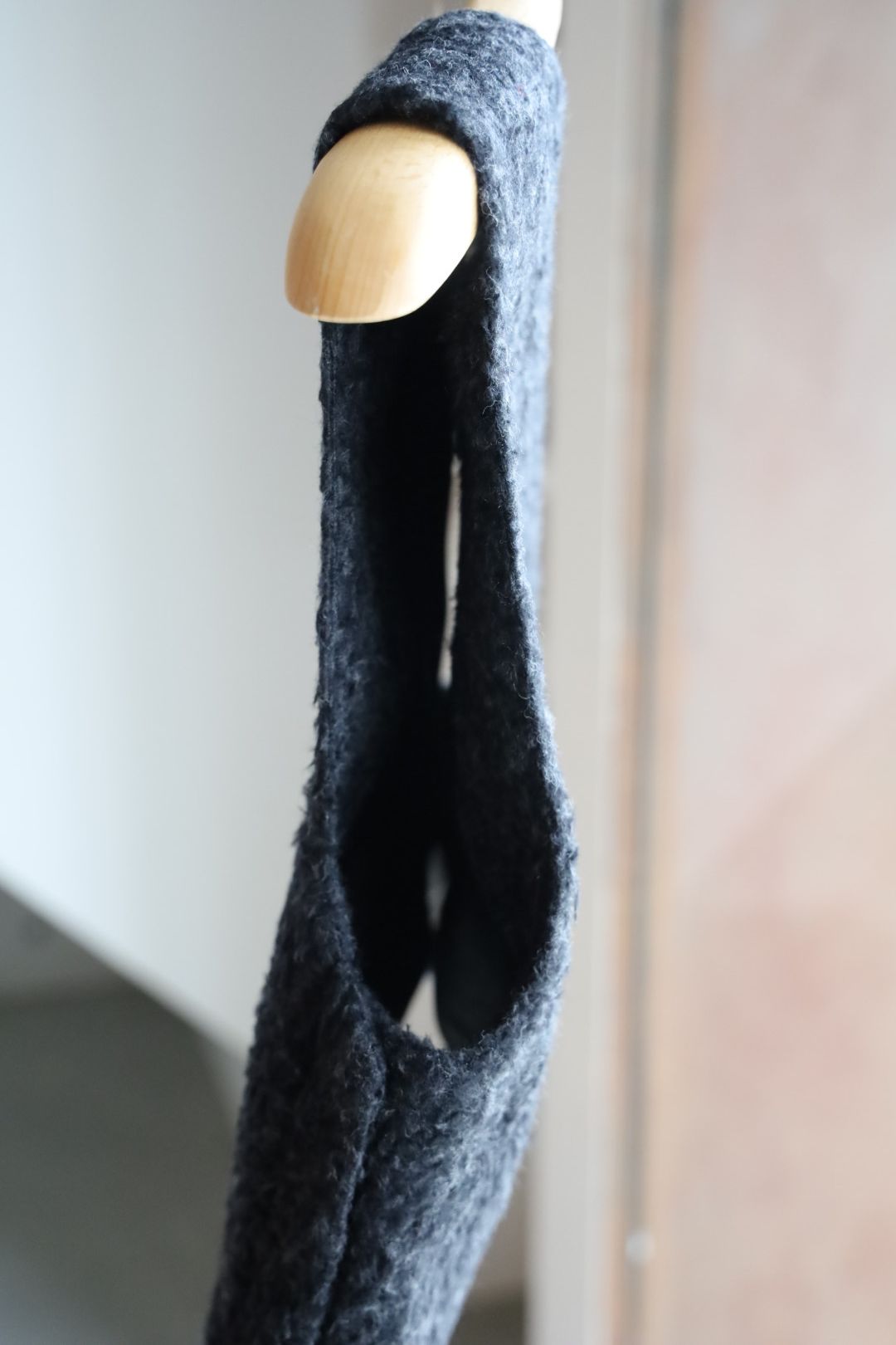 blurhms Women's 25FW Brushed Wool Vest(BHSW25F2Bwo)HeatherCharcoal☆新作発売！