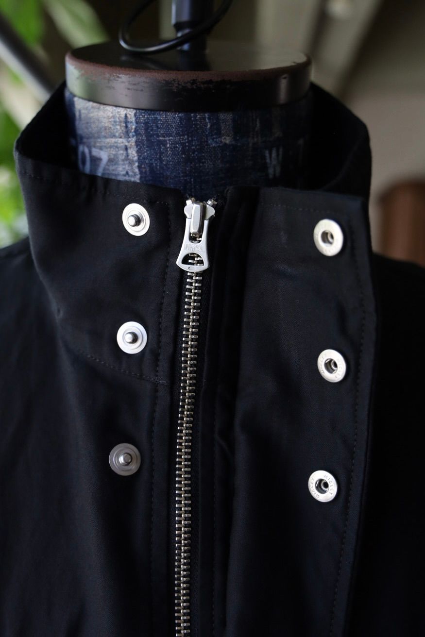 グラフペーパー 25AW Cotton Cupro Back Satin Military Jacket(GM253-30344)BLACK☆9月6日(土)発売！