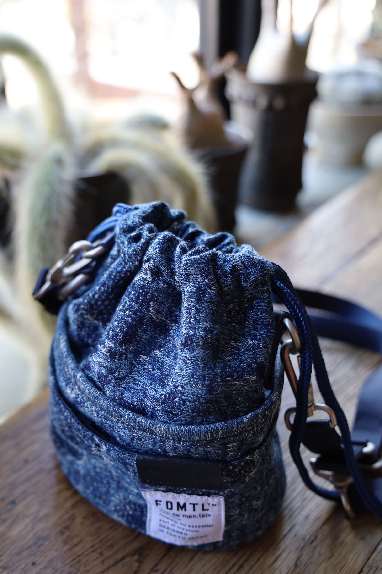 ファンダメンタル バック<master-piece> DRAWSTRING BAG (FA25/SPMP12)INDIGO