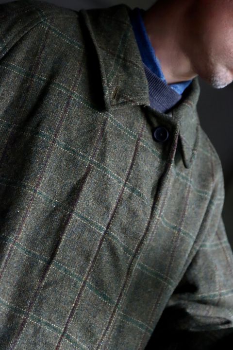 アプレッセ22FW Tweed Balmacaan Coatスタイル2022.10.1.