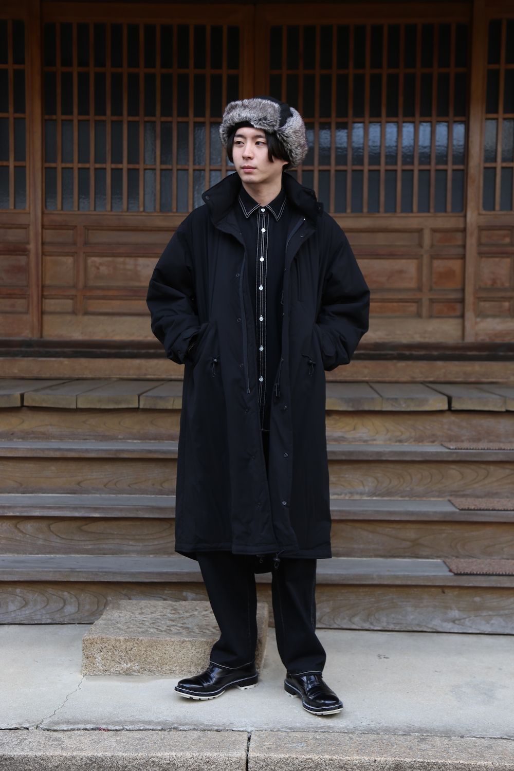 直販特注 Yohji YamamotoPOURHOMME 20aw look2モッズコート モッズ