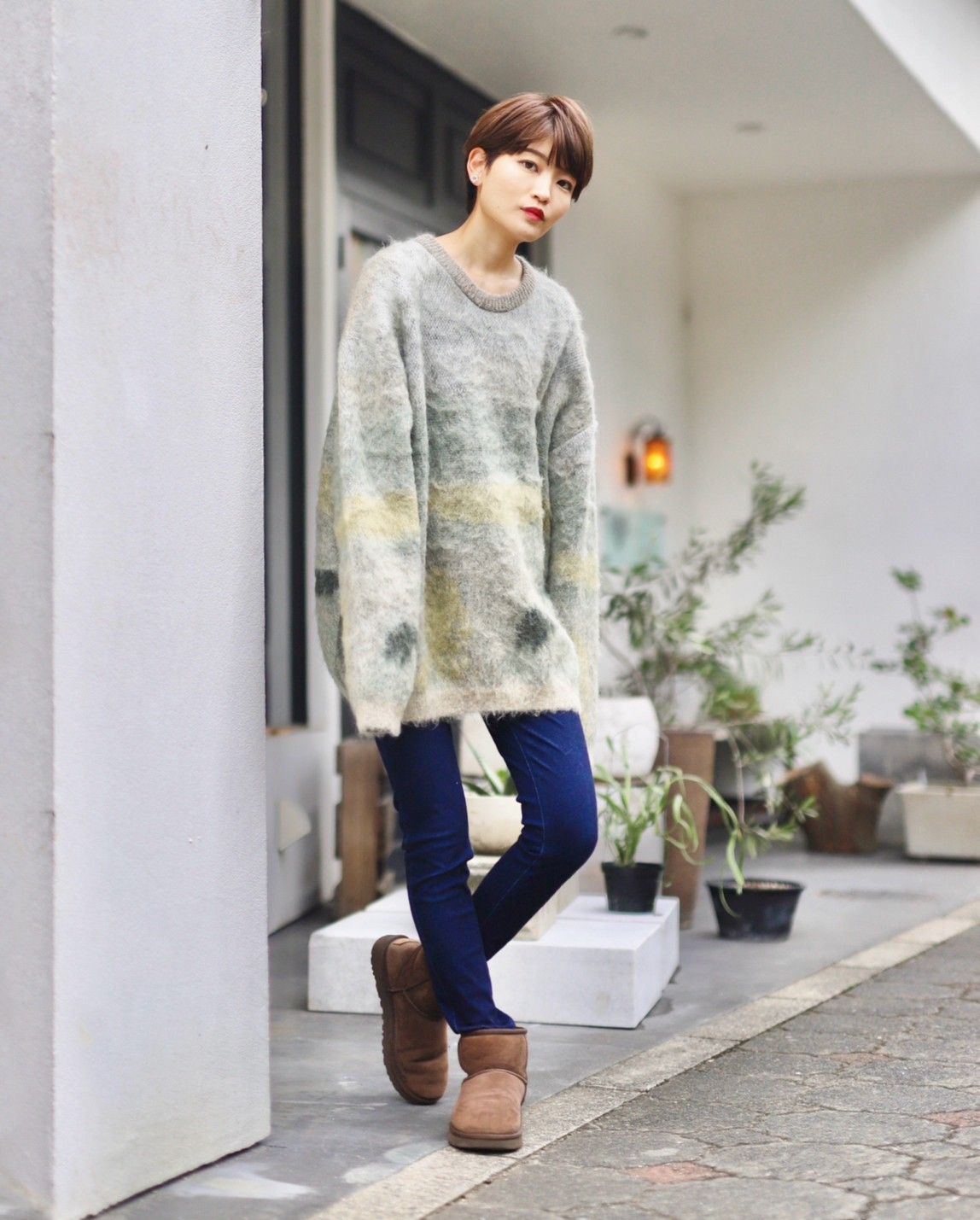 YOKE - ヨーク23AW LANDSCAPE MOHAIR JACQUARD CREWNECK SWEATER