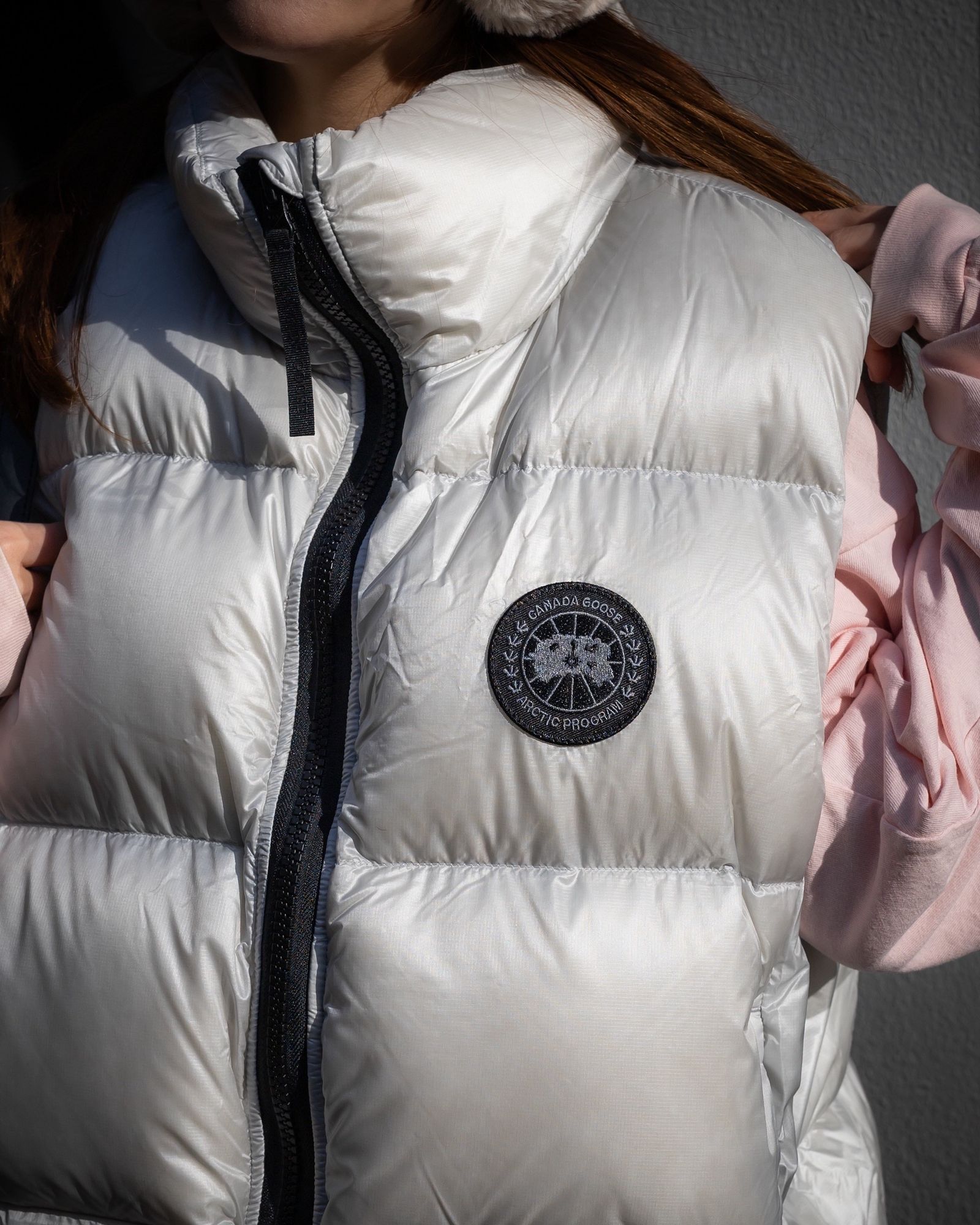 カナダグースレディース Cypress Puffer Vest Black Label (2257WB)Silverbirch☆新作発売！
