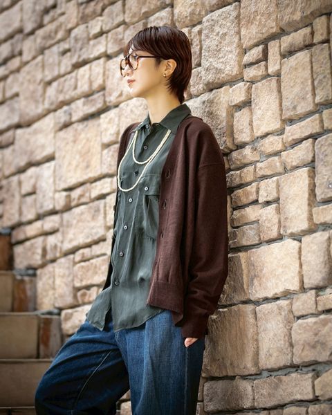 YOKE FINE GAUGE CARDIGAN STYLE.2025.09.22
