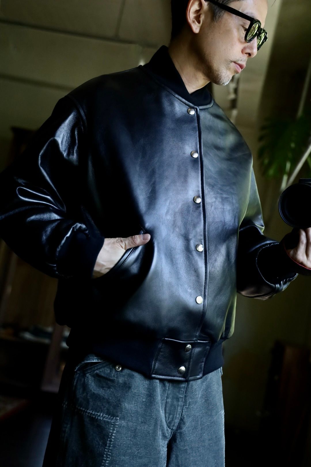 新品 A.PRESSE Leather Award Jacket サイズ3 A.PRESSE - アプレッセ Leather Award Jacket(24ААР-01-03H