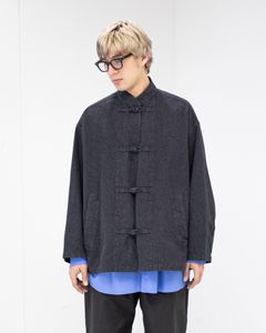 Graphpaper 26SS Sulfur Dyed Gabardine Kung-Fu Jacket(GM261-30200)GRAY☆2月14日(土)発売！