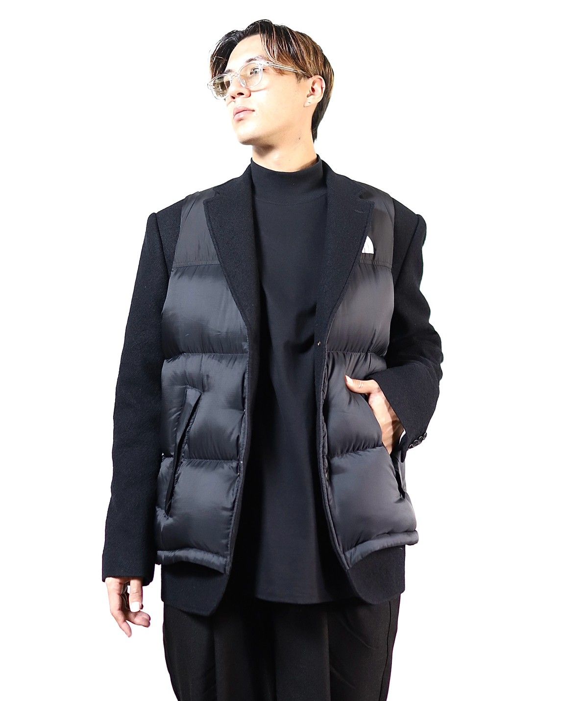 ノチノオプティカル "NOCHINO" #10.CLEAR × GREY GREEN to D.GREY (調光モデル)