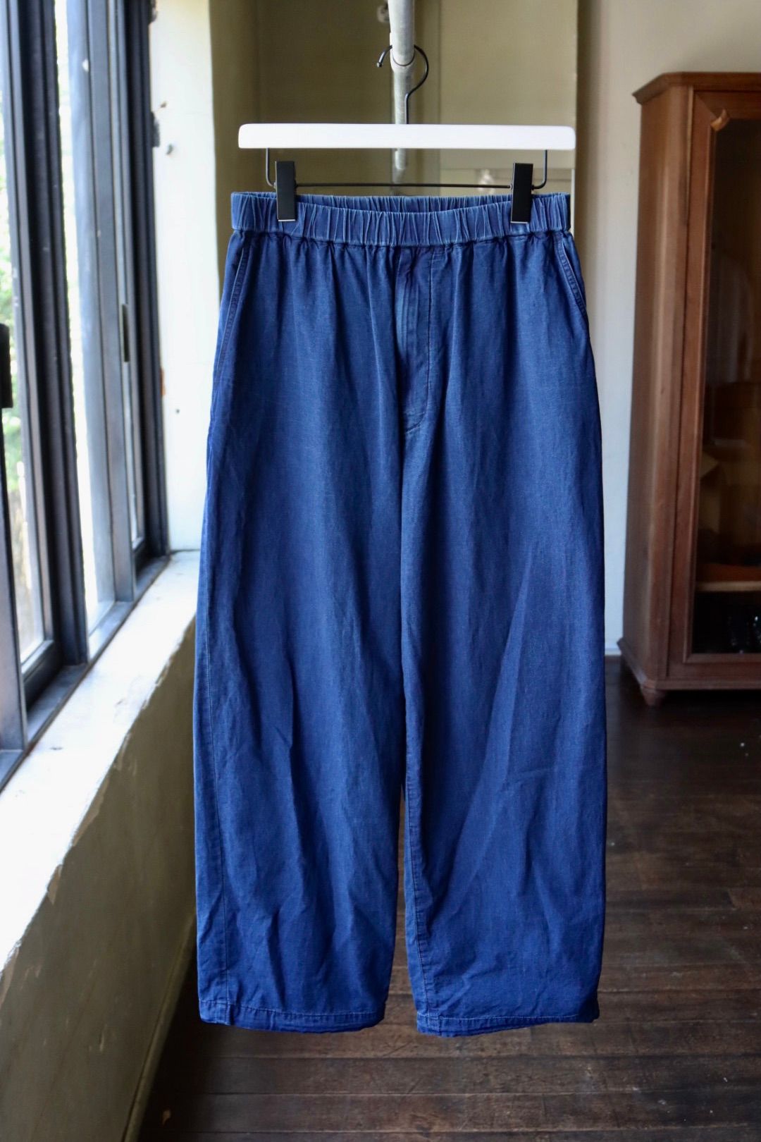 グラフペーパー SIDOGRAS Indigo Poplin Track Pants(GM252-40047)DARK FADE☆8月2日(土)発売！