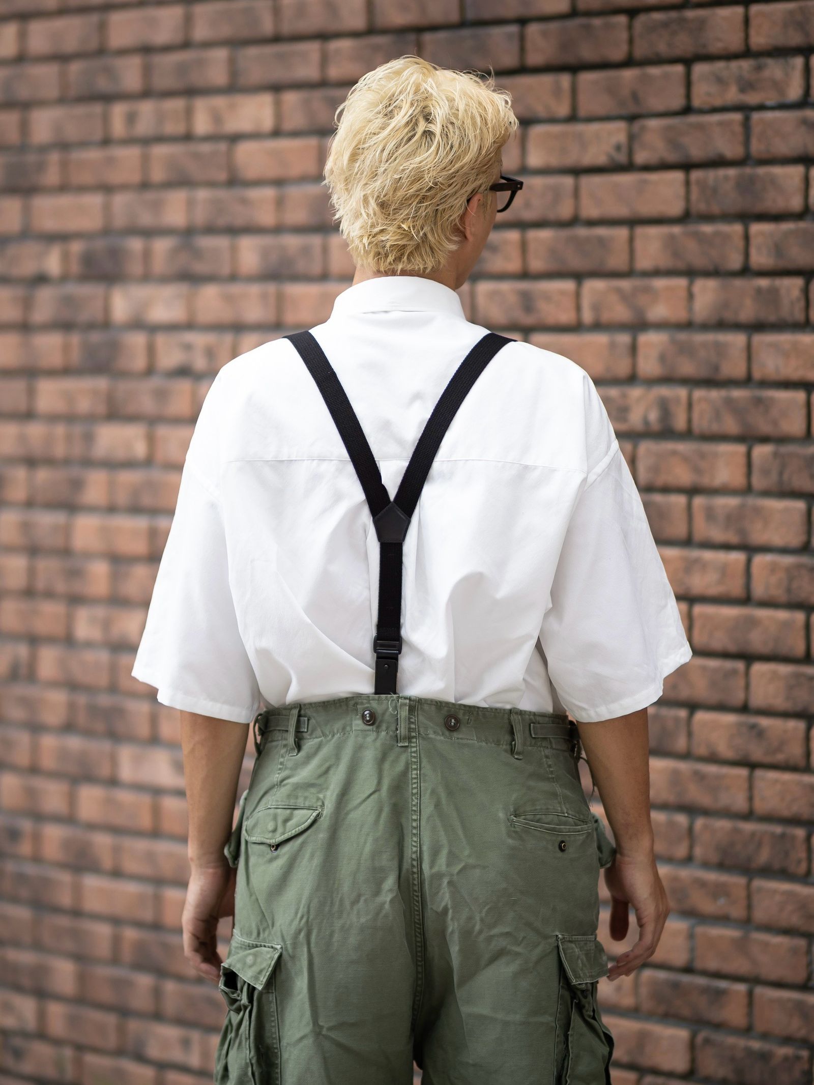 グラフペーパー Graphpaper Y-Back Suspenders(GM263-90566)BLACK