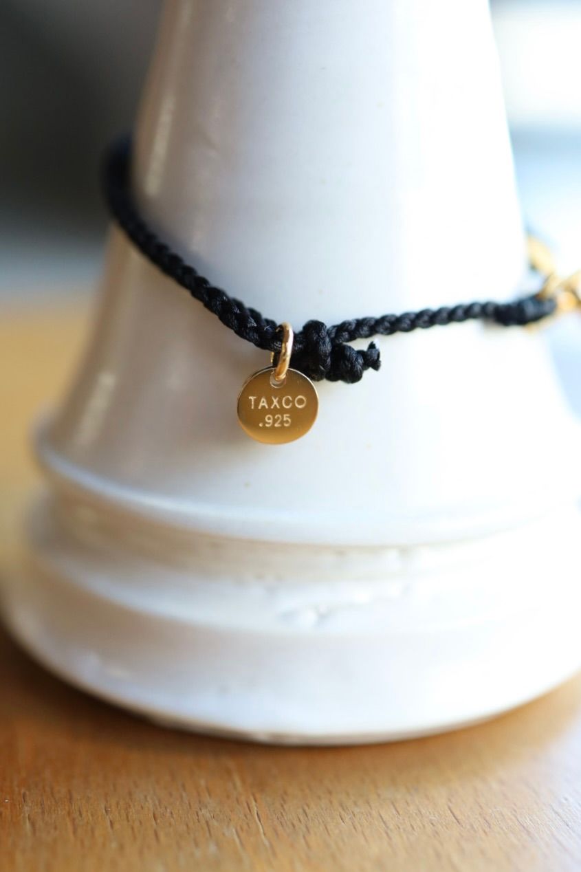 XOLO JEWELRY ショロジュエリー / Connect with Hair Line Link Silk Code Bracelet (XOCB006G)BLACK☆11月15日(土)発売！