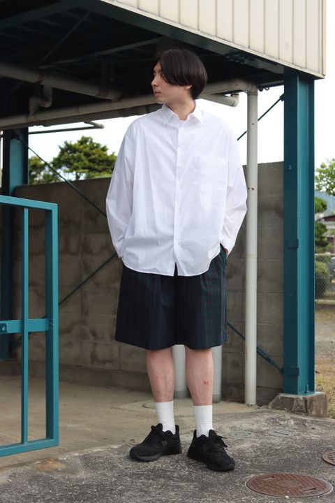 Graphpaper  Broad L/S Oversized Regular Collar Shirt style.2022.5.21
