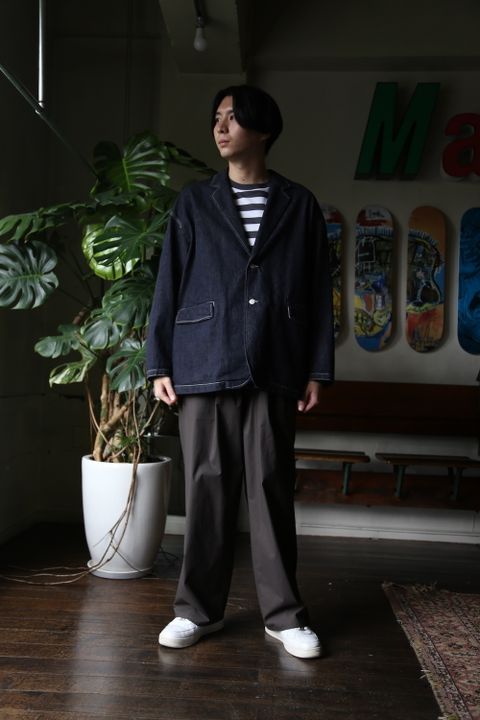 CIOTA for Graphpaper Suvin Cotton Denim Jacket(GM213-20238) style.2021.8.22