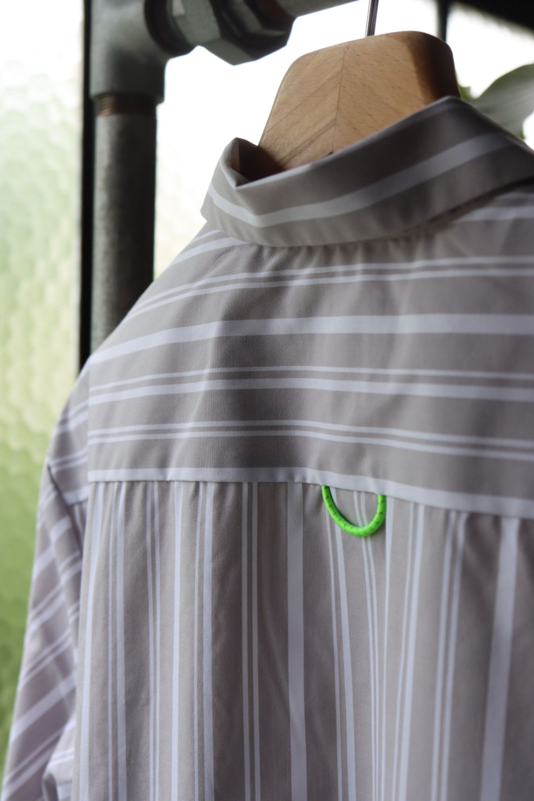セダンオールパーパス23FW OVAL LOGO WORK SHIRT(SD23F-SH01)GREY STRIPE