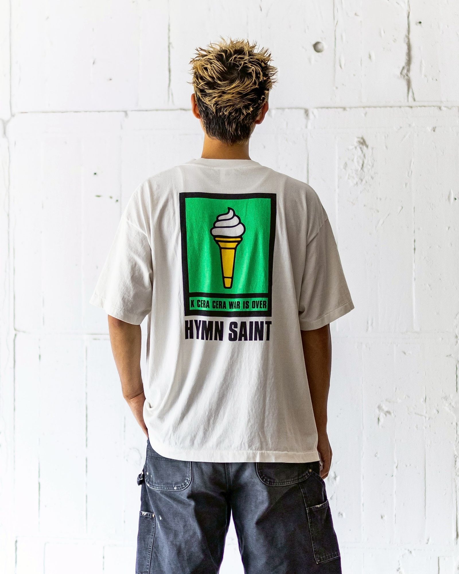 セントマイケル Tシャツ ICECREAM KK_SS TEE(SM-HR1-0000-C15)WHITE