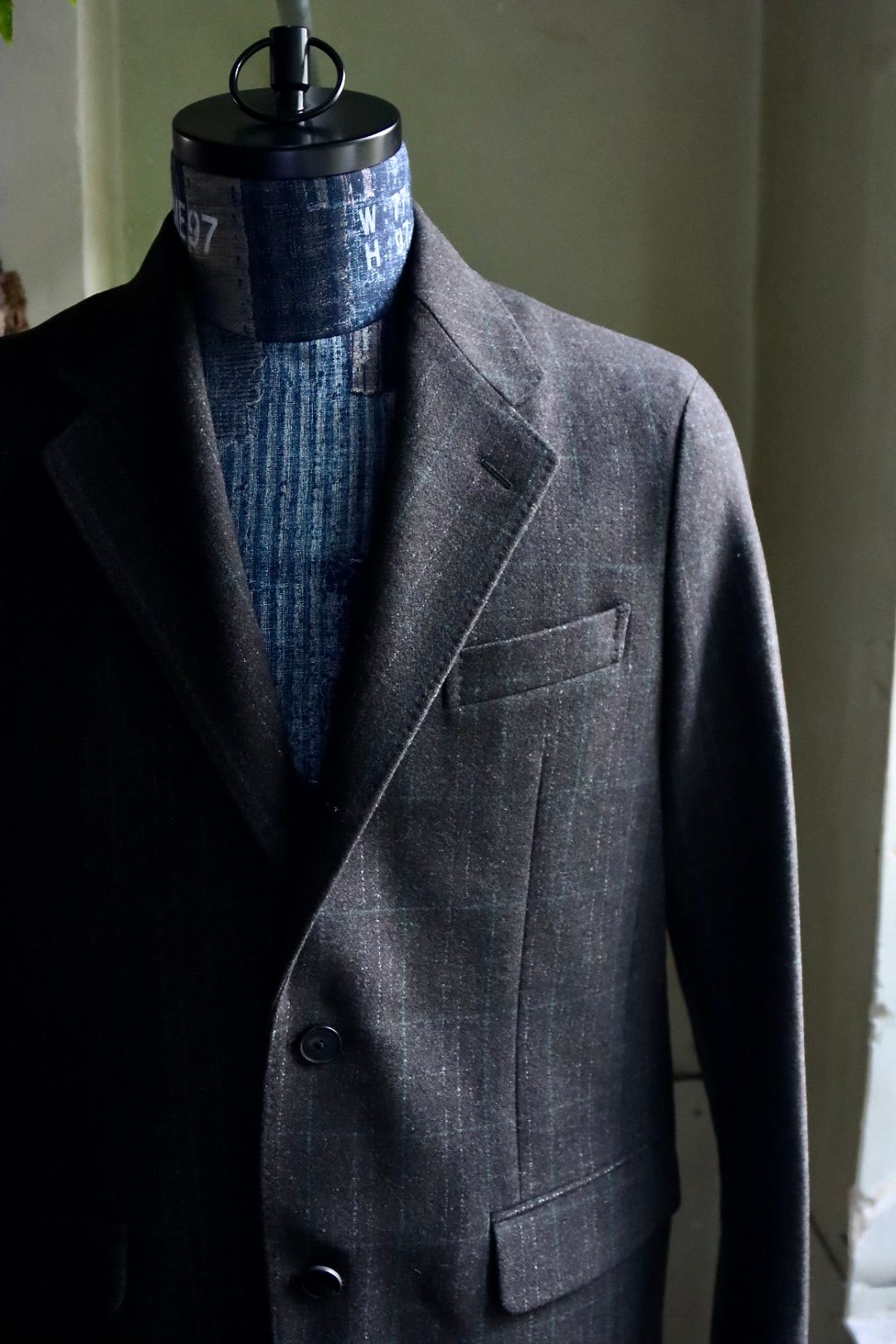 アプレッセ Windowpane Jacket(23AAP-01-20M)CHARCOAL