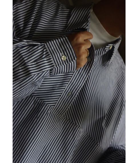 FreshService CORPORATE STRIPE ANORAK SHIRTスタイル