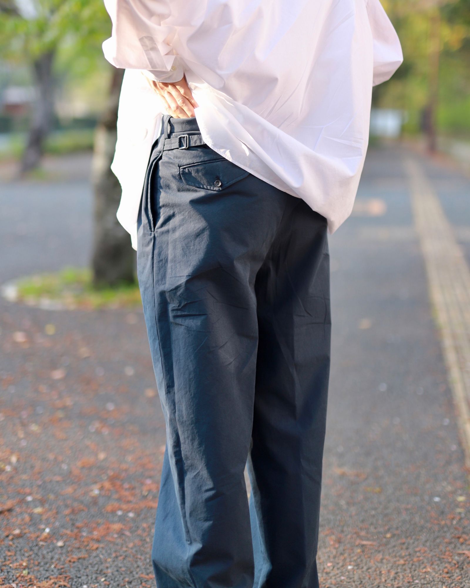 A.PRESSE 新作High Density Weather Cloth Trousersスタイル2