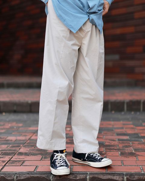 A.PRESSE 新作High Density Weather Cloth Trousersスタイル