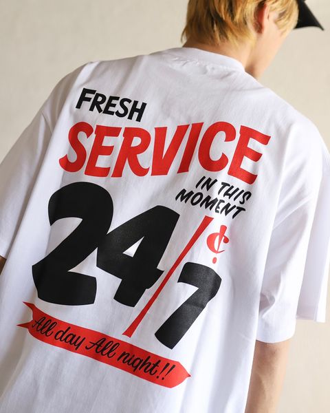 FreshService 24SS CORPORATE PRINTED S/S TEE "All Day All Night" style 2024.3.8