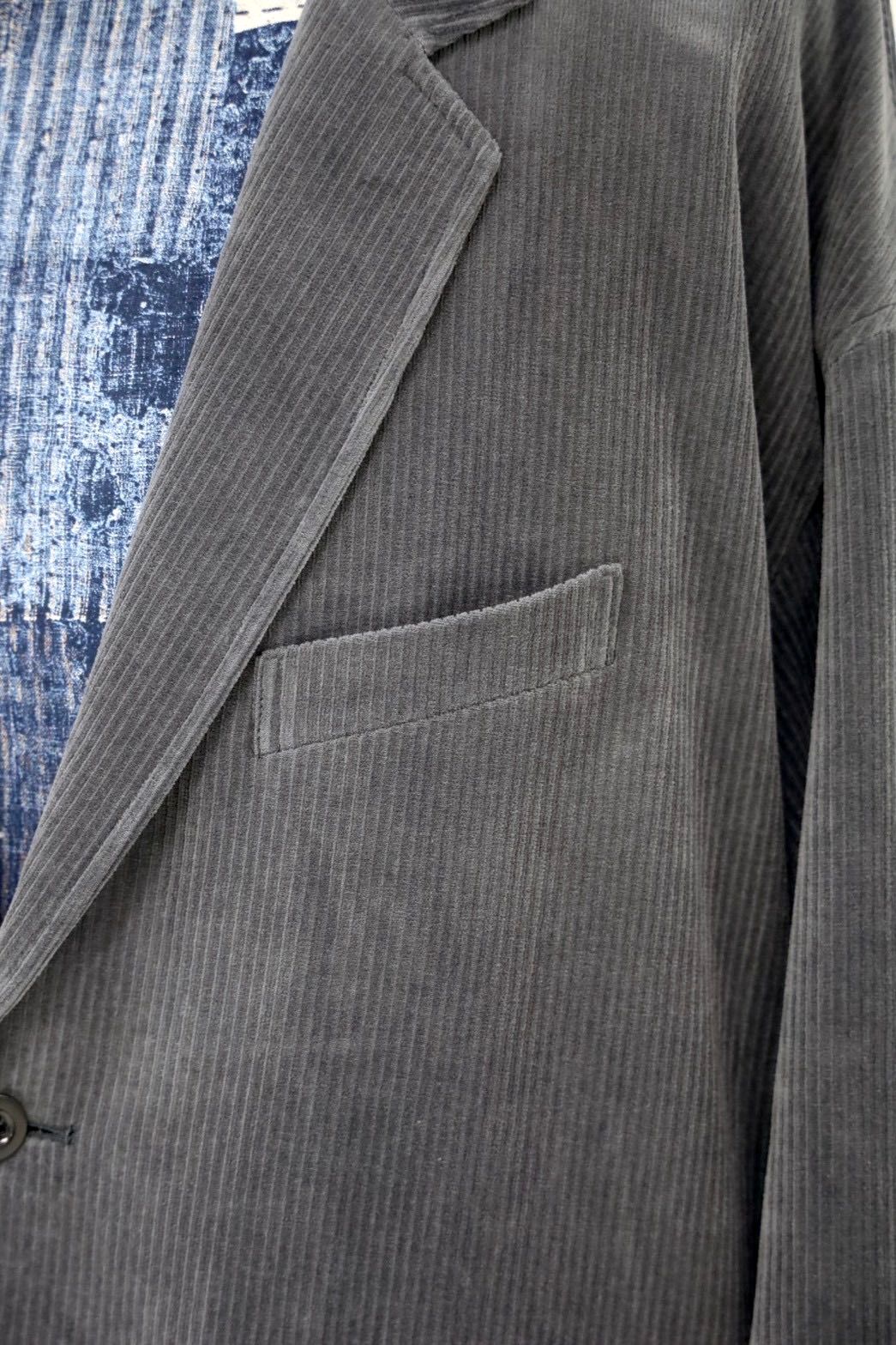 グラフペーパー Soft Knit Corduroy Jacket(GM263-20110B)GRAY☆9月5日(土)発売！