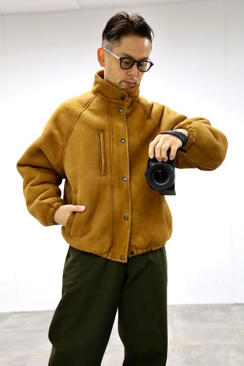 A.PRESSE 2026 Vintage Mouton Ski Down Jacketスタイル