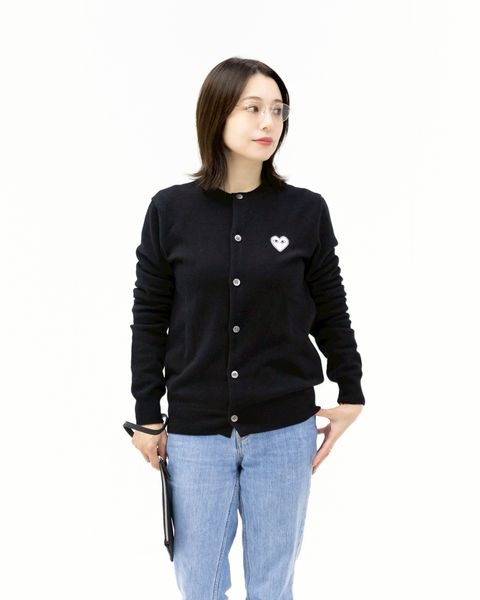 PLAY COMME des GARCONS ROUND NECK CARDIGAN style.2025.12.27