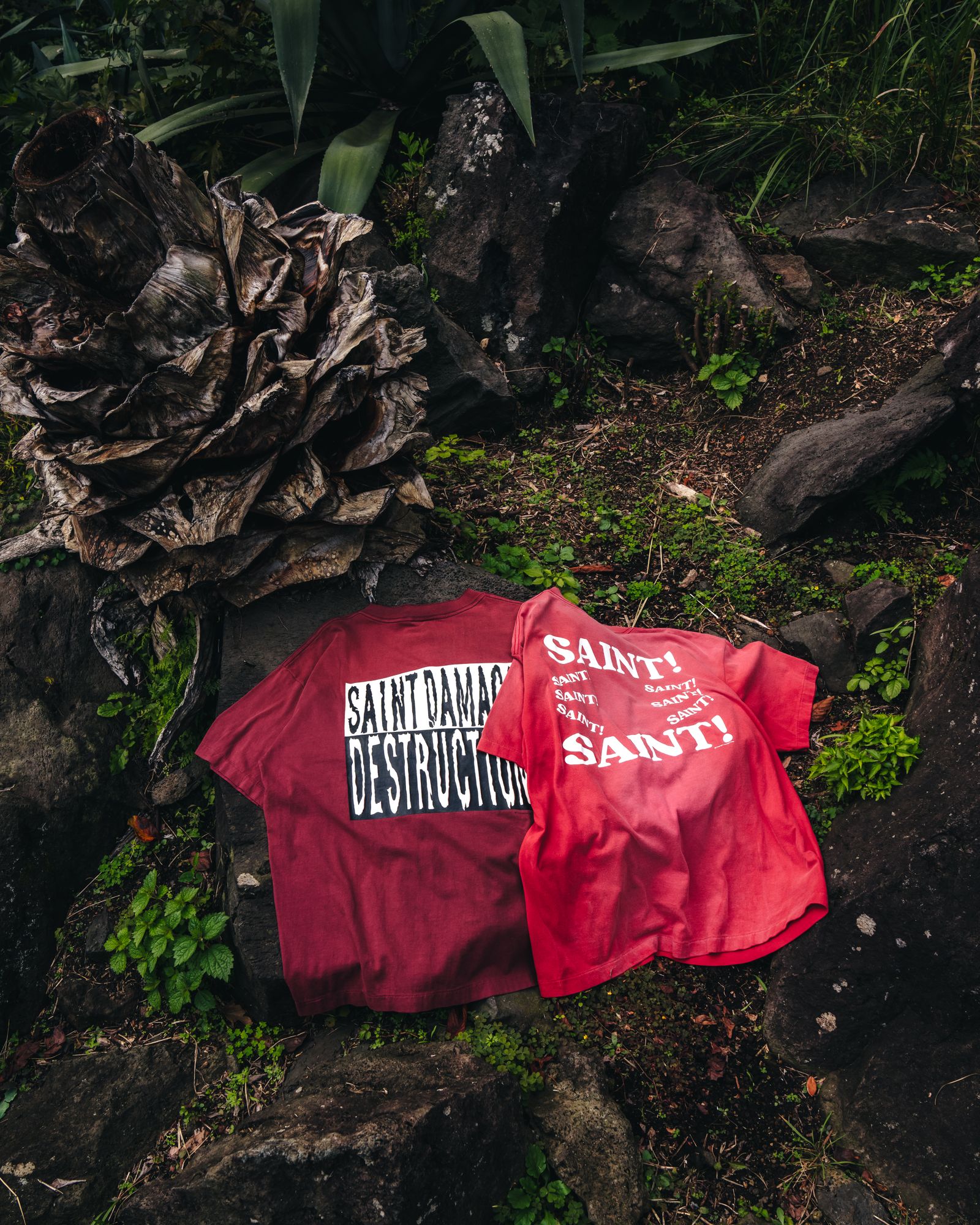 セントマイケル Tシャツ ? SS TEE(SM-HR8-0000-030)BURGUNDY