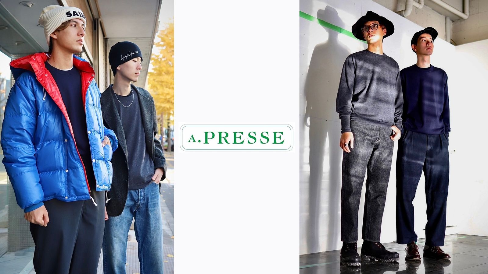 A.PRESSE - vintage sweatshirts -navy- 22aw men | asterisk