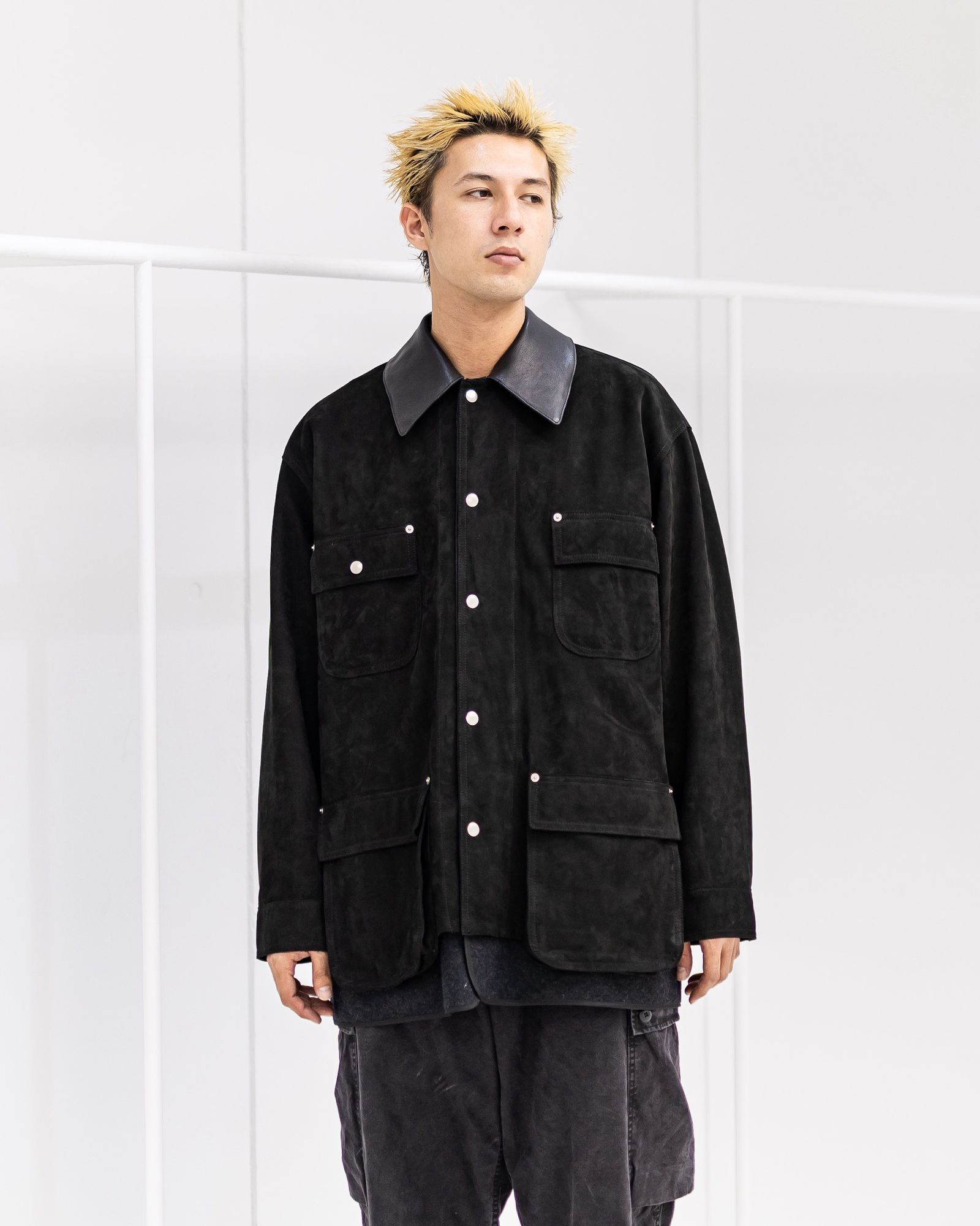 YOKE Nuback Leather Coverall Jacket (BLACK)10月11日(土)新作発売！