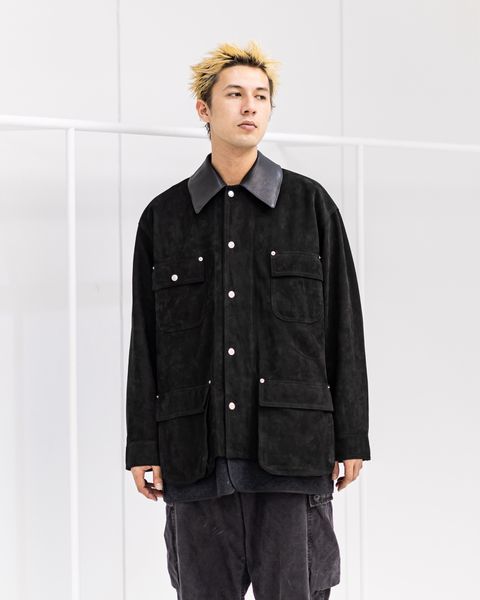 YOKE Nuback Leather Coverall Jacket (BLACK)10月11日(土)新作発売！