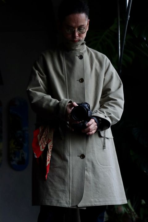 A.PRESSE アプレッセ23SSコート Motorcycle Half Coatスタイル2023.2.20.