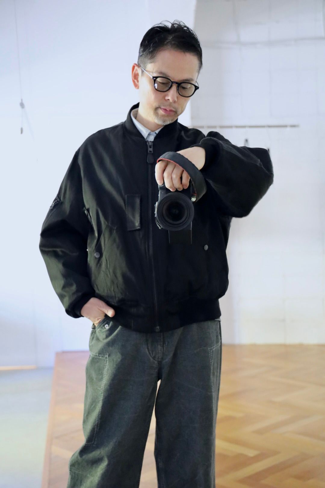 A.PRESSE Silk Flight Jacket / サイズ4 A PRESSE Vintage Silk Flight Jacket[BSMA4-AP-01-15H]｜URBAN