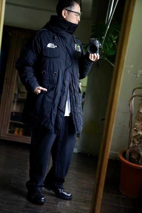 eYe Junya Watanabe MAN×THE NORTH FACEナイロンジャケットスタイル