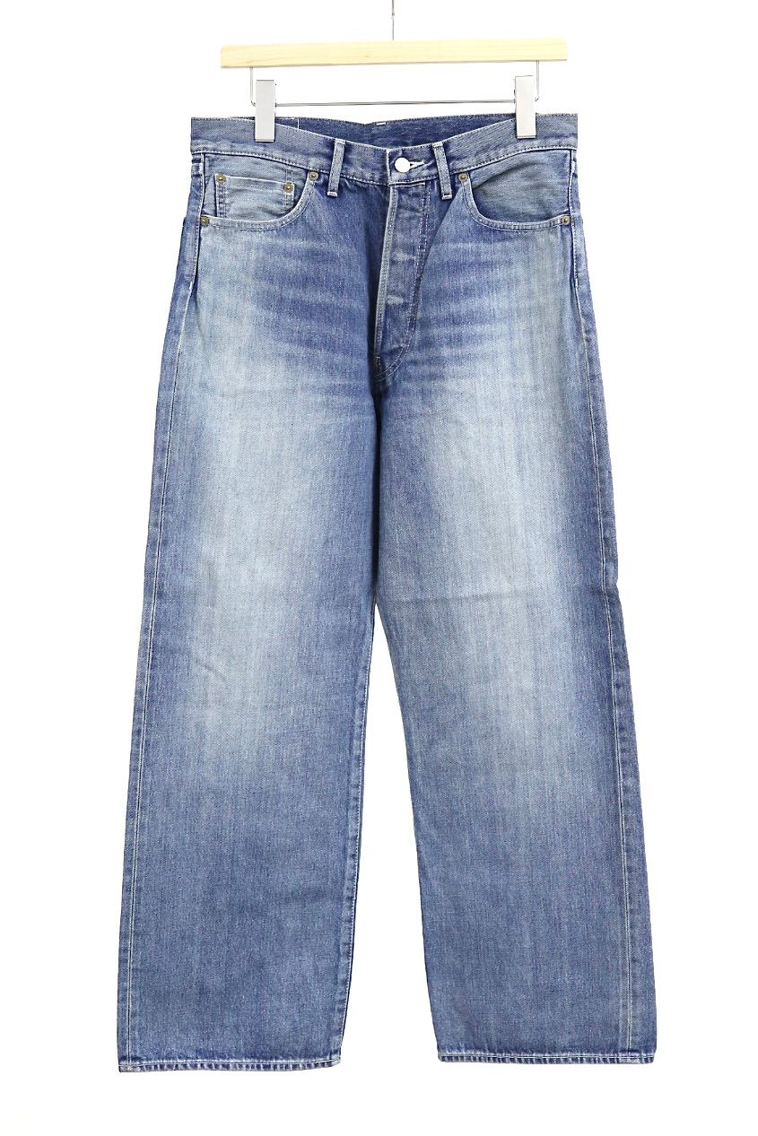 グラフペーパー Selvage Denim Five Pocket wide Straight Pants(GU261-40059LB)INDIGO_LIGHT FADE★1月24日(土)発売！