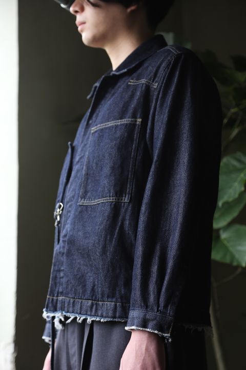 YOKE DETACHABLE POCKET DENIM JACKET(YK21SS0196B) style.2021.5.2.