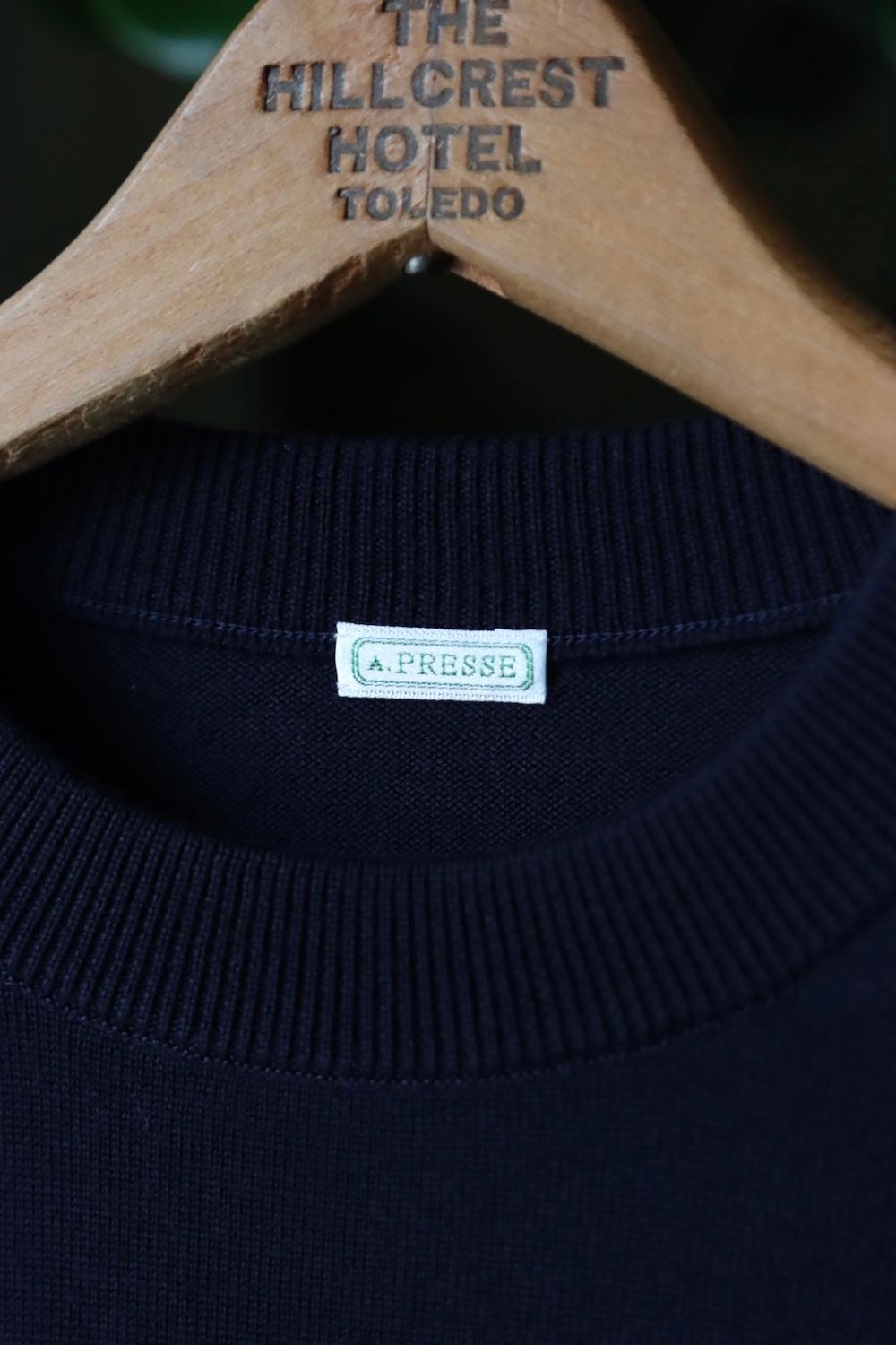 A.PRESSE - アプレッセ22FW L/S Knit T-Shirt (22AAP-03-02H)NAVY | mark