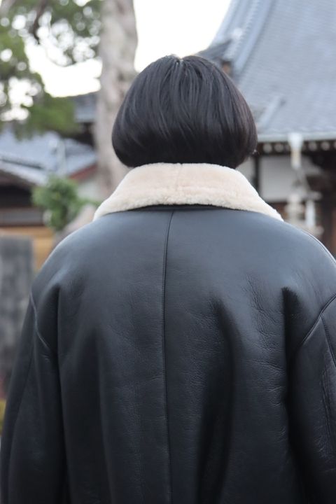 YOKE DETACHABLE COLLAR BOMBER JACKET style.2021.10.17.