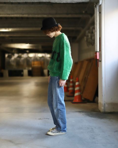 ©SAINT Mxxxxxx セントマイケル 23AW SAINT CREW NECK KNITスタイル