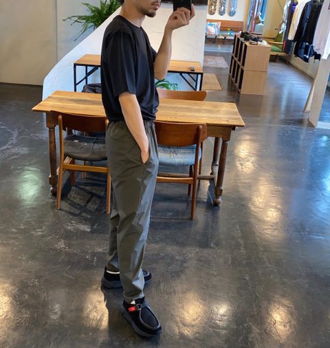Graphpaper Stretch Typewriter Slim Chef Pants "GRAY"Style.2020.7.28.