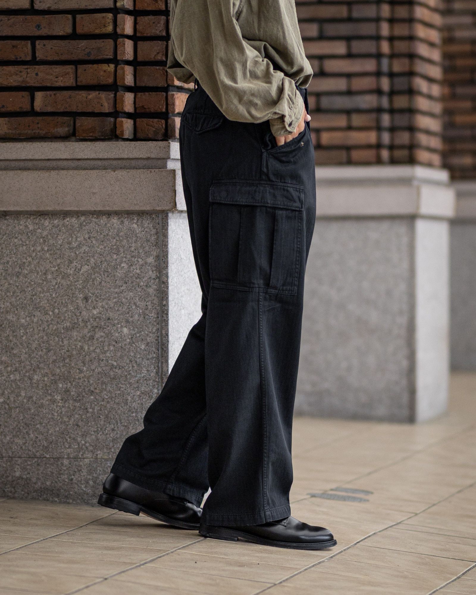 A.PRESSE Vintage Cotton Moleskin Shirt (KHAKI)6月20日(土)新作発売！